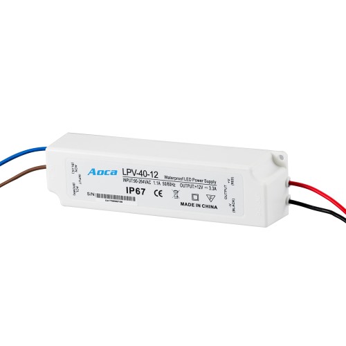 AC 110v/220v to constant DC output 40W power supply IP67 12v LED driver