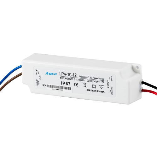 AC 110v/220v to constant DC output 10W power supply Waterproof IP67 plastic LED driver