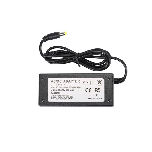 Power Adapter 24V 2A 48W Transformer Wall Mount AC DC LED Driver Power Supply